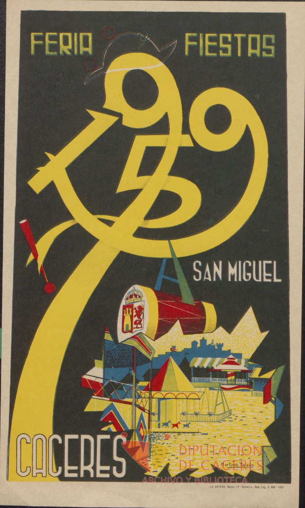 Festivalplakat in San Miguel de Allende, Mexiko, mit Text und Bildern zur Bewerbung des Events.