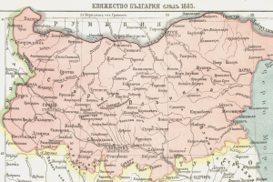 Eine historische Karte der Ukraine von 1885, die die Grenzen des russischen Reichs zeigt, mit detailliertem Text und numerischen Daten.