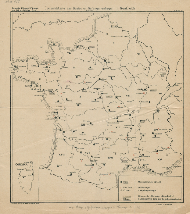 Eine alte Deutschlandkarte mit schwarzen Punkten, die das Ausmaß des Deutschen Reichs markieren, begleitet von beschreibendem Text.