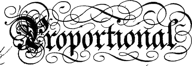 Schwarz-weiß-kalligraphische Darstellung des Wortes "corporation" mit kunstvollen Umrandungen in einer klaren, kräftigen Schrift.