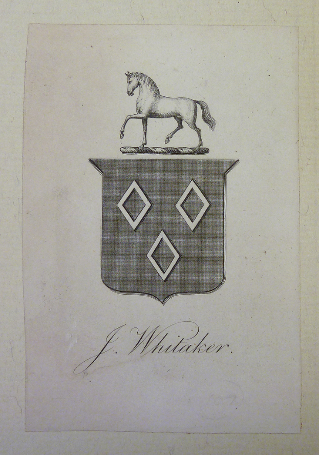 Ein weißes Objekt mit einem Bild eines laufenden Pferdes und einem anderen Objekt oben drauf und Text unten.